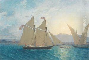 The Launch of "La Sorciere" on the Lake of Geneva