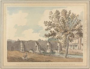 The Arches Near the East Gate, Bury St. Edmunds Suffolk by Francis Grose
