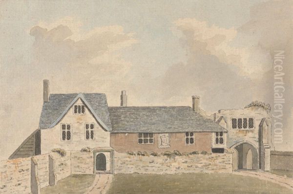 A Folio of watercolors of Cornwall, Northamptonshire, Oxfordshire, Gloucester- shire, Worcestershire, Somerset, and Devon Combe Sydenham, Somerset - view 1