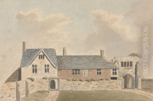 A Folio of watercolors of Cornwall, Northamptonshire, Oxfordshire, Gloucester- shire, Worcestershire, Somerset, and Devon Combe Sydenham, Somerset by Francis Grose