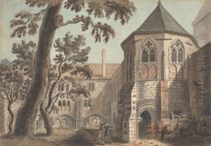 The Lavatory Tower, Canterbury, Kent by Francis Grose