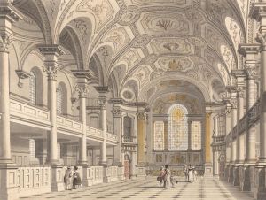 St. Martin-in-the-Fields, Interior by Thomas Malton