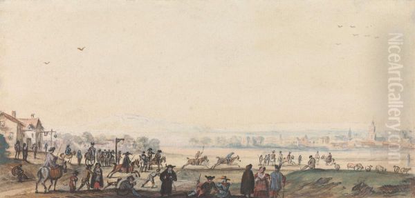 A Match at Newmarket - view 1