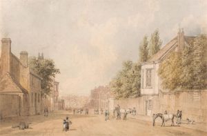 Entrance to Newmarket by William Westall