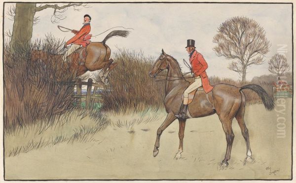`Ar Never Gets Off' - Hunting Scene - view 1