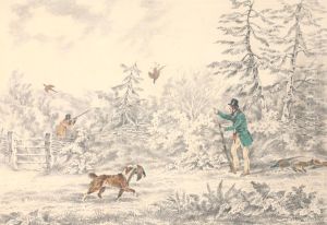 Pheasant Shooting by Henry Thomas Alken