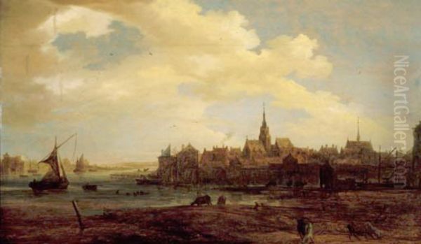 View of a town by a river - view 1