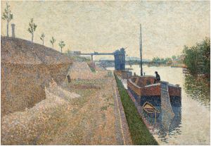 Quai de Clichy. Temps gris by Paul Signac