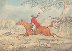 The Huntsman, Galloping to Left and Encouraging Hounds by Henry Thomas Alken