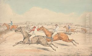 The Field Coming up to a Ditch by Henry Thomas Alken