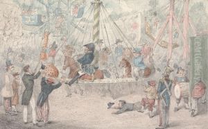 'Mr. Jorrocks Takes a Ride at St. Cloud' by Henry Thomas Alken