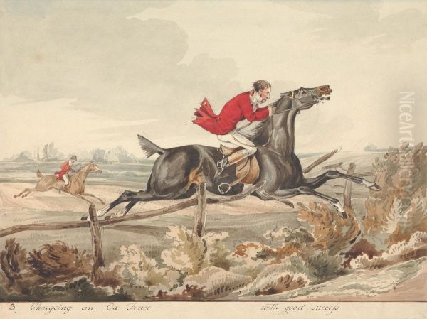 " 'Charging an Ox Fence with Good Success' - view 1
