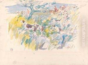 Over the Bank, Exmoor by Robert Bevan