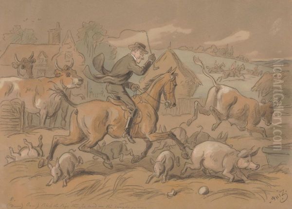 "D-n -- I Mean Conf-d That is 'Bless the Pigs! They're Mad - The Devil's in 'em' " - view 1