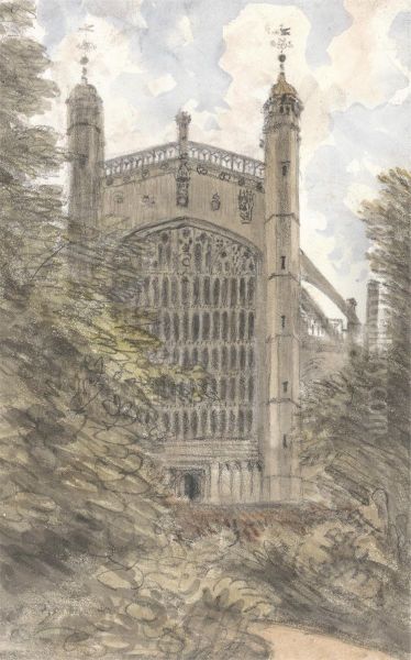 St. George's Chapel, Windsor, West End, July 19, 1832, 10 am - view 1