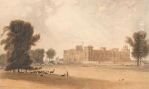 Windsor Castle from the South by William Daniell RA