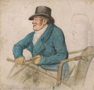 on a Box Seat, Holding Reins and Whip by Robert Dighton
