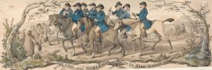 "The King and Noblemen Before the Stag is Turn'd Out" by Robert Dighton