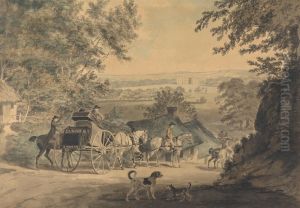 Colonel Thornton Driving Tandem on His Sporting Tour of Scotland by George Garrard