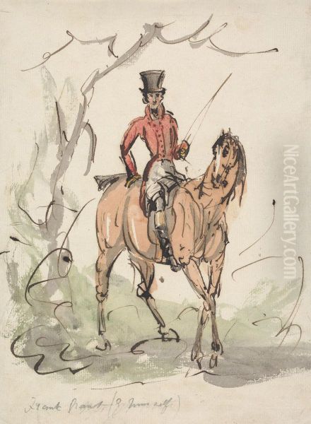 in a Scarlet Coat and Tall Hat - view 1