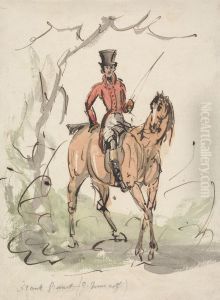 in a Scarlet Coat and Tall Hat in a Scarlet Coat and Tall Hat