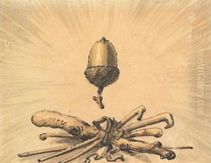 Acorn Strength by Julius Caesar Ibbetson
