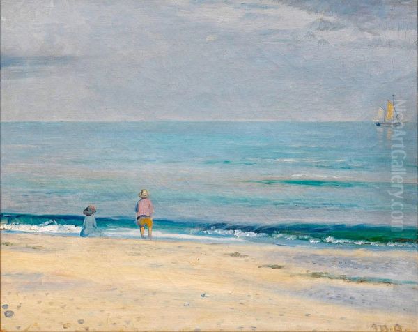 Children on the beach. - view 1