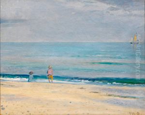Children on the beach.