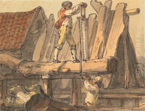 Sawed into Planks by Julius Caesar Ibbetson
