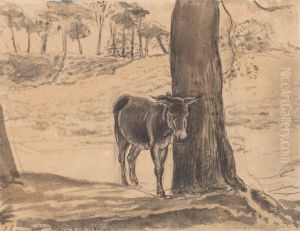 Donkey Beside a Tree, Hampstead