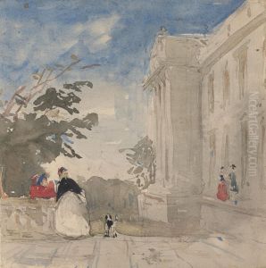 Figures on a Terrace by Alfred Elmore
