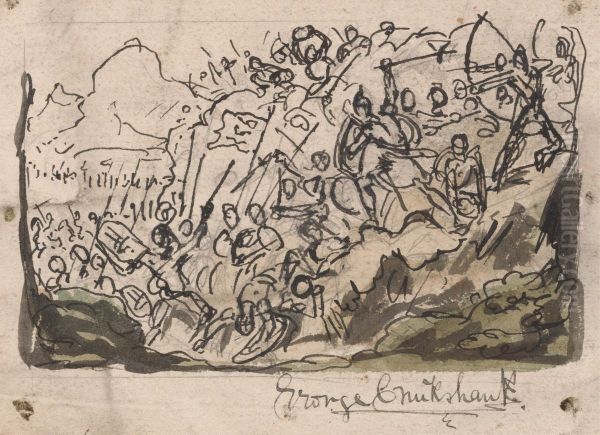Sketch for the Scene of a Battle - view 1