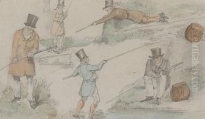 Studies of Anglers by Henry Thomas Alken
