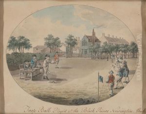 Trap Ball Played at the Black Prince, Newington, Butts by Robert Dighton