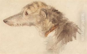 An Irish Wolfhound by Sir Edwin Henry Landseer
