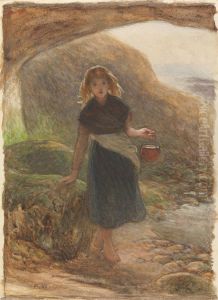 The Mussel Gatherer by Frederick Walker