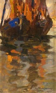 Barconi A Vela by Antonio Calcagnadoro
