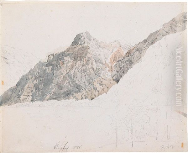 View from Malerwinkel on the north bank of the Konigssee towards the Archenwand - view 1