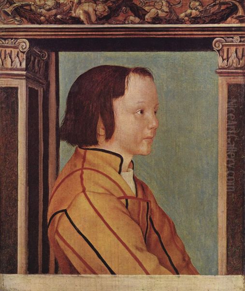Knabe mit braunem Haar - view 1