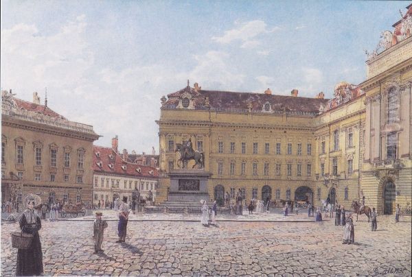 Der Josefsplatz in Wien - view 1