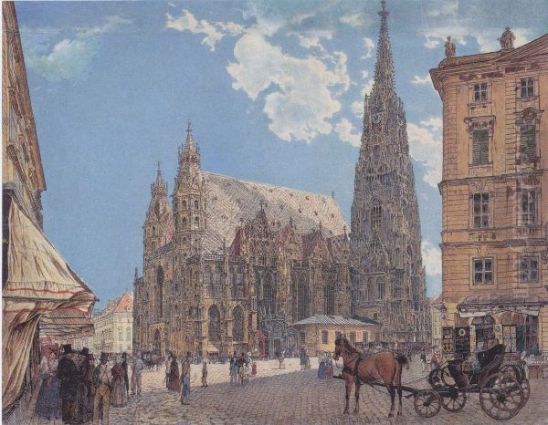 Stephansdom in Wien (um 1831 Version) - view 1