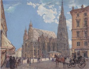 Stephansdom in Wien (um 1831 Version) by Rudolf von Alt