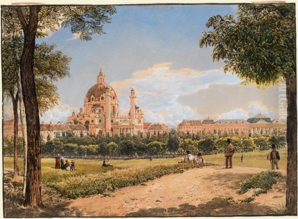 View of St.Charles's Church and the Polytechnic Institute - view 1