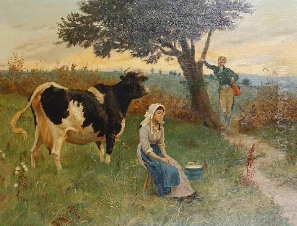 The Milkmaid Suitor by Randolph Caldecott