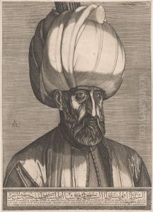 Portraet af Sultan Suleiman den Store by Melchior Lorck