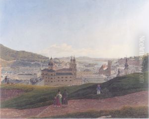 Ansicht von Salzburg by Rudolf von Alt