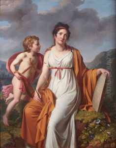 Portrait of a Lady, said to be Madame de Reiset d'Arques, as Sappho