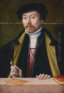Self portrait of Ludwig tom Ring (1522-?) by Ludger Tom Ring the Younger