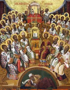 First Council of Nicaea (Damaskinos) by Michael Damaskinos