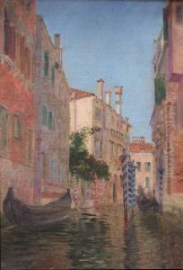 Vue De Venise by Charles Clement Calderon